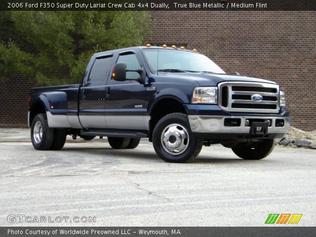 2006 Ford F350 Super Duty Lariat Crew Cab 4x4 Dually in True Blue Metallic