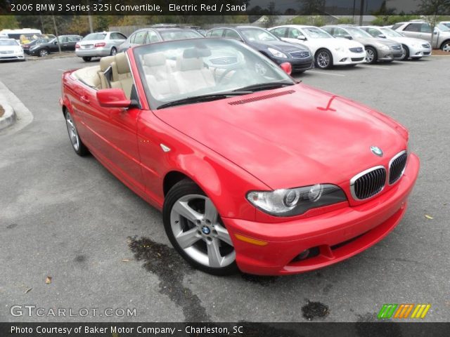 2006 BMW 3 Series 325i Convertible in Electric Red