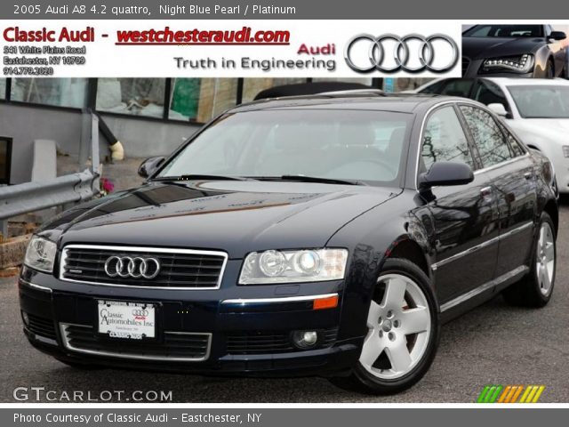 2005 Audi A8 4.2 quattro in Night Blue Pearl