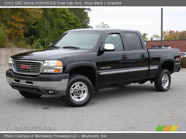 2001 GMC Sierra 2500HD SLE Crew Cab 4x4 in Onyx Black