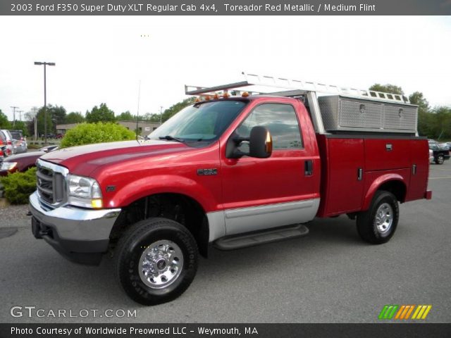 2003 Ford F350 Super Duty XLT Regular Cab 4x4 in Toreador Red Metallic