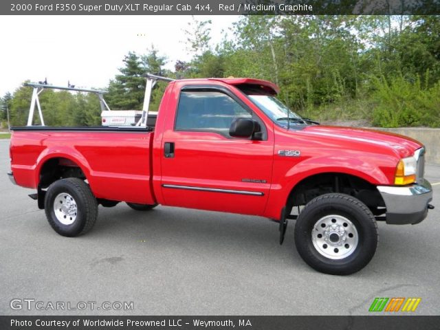 2000 Ford F350 Super Duty XLT Regular Cab 4x4 in Red