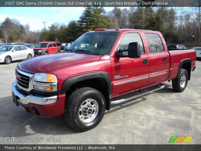 2007 GMC Sierra 2500HD Classic SLE Crew Cab 4x4 in Sport Red Metallic