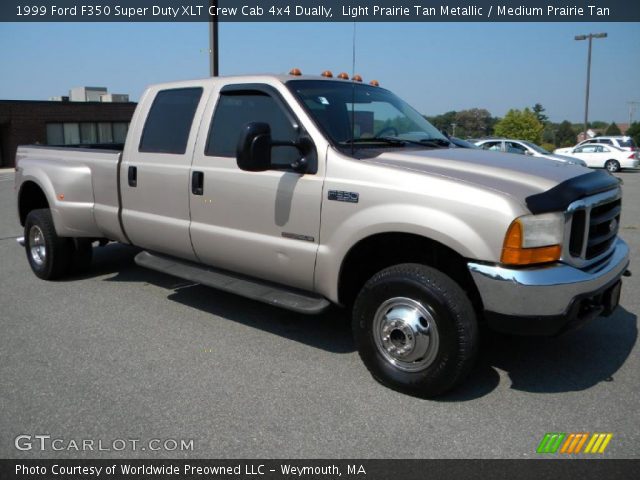 1999 Ford F350 Super Duty XLT Crew Cab 4x4 Dually in Light Prairie Tan Metallic
