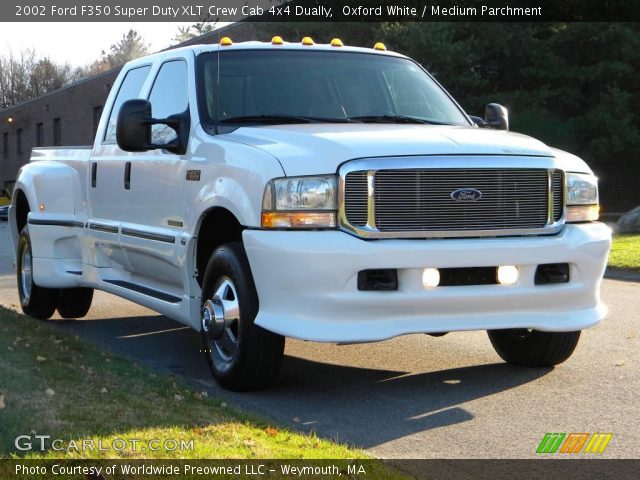 2002 Ford F350 Super Duty XLT Crew Cab 4x4 Dually in Oxford White