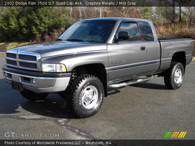 2002 Dodge Ram 2500 SLT Quad Cab 4x4 in Graphite Metallic