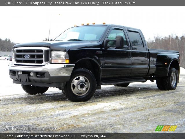 2002 Ford F350 Super Duty Lariat Crew Cab 4x4 Dually in Black