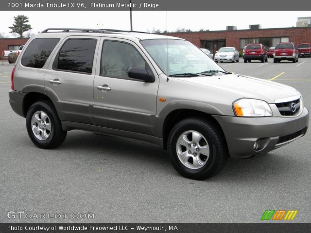 2001 Mazda Tribute LX V6 in Platinum Metallic