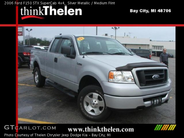 2006 Ford F150 STX SuperCab 4x4 in Silver Metallic