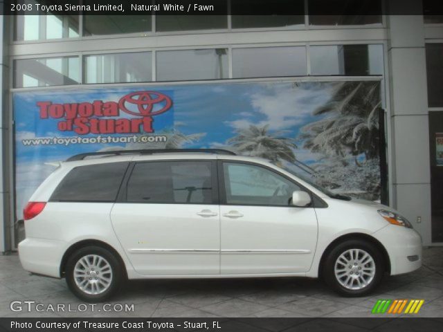 2008 Toyota Sienna Limited in Natural White