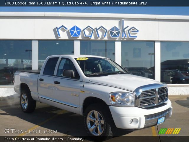 2008 Dodge Ram 1500 Laramie Quad Cab 4x4 in Bright White
