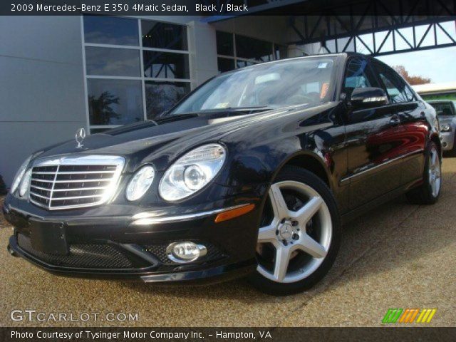 2009 Mercedes-Benz E 350 4Matic Sedan in Black