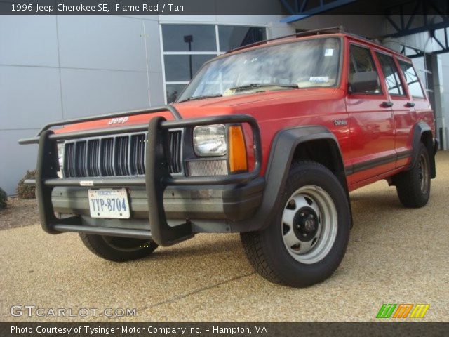 1996 Jeep Cherokee SE in Flame Red