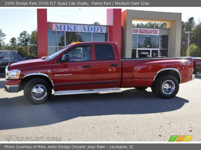 2006 Dodge Ram 3500 SLT Quad Cab Dually in Flame Red