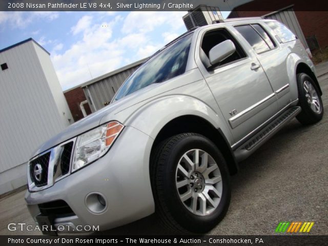 2008 Nissan Pathfinder LE V8 4x4 in Silver Lightning