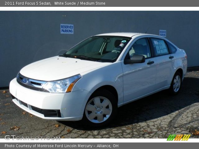 2011 Ford Focus S Sedan in White Suede