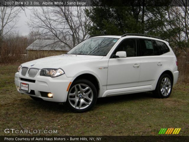 2007 BMW X3 3.0si in Alpine White
