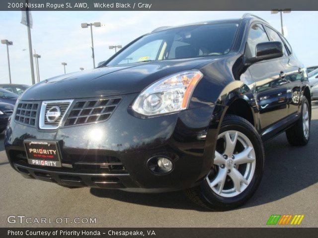 2008 Nissan Rogue SL AWD in Wicked Black