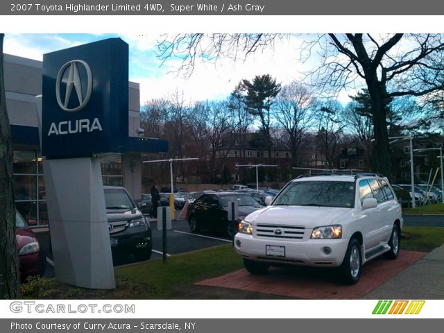 2007 Toyota Highlander Limited 4WD in Super White