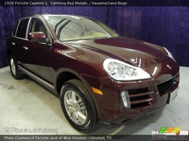 2008 Porsche Cayenne S in Carmona Red Metallic