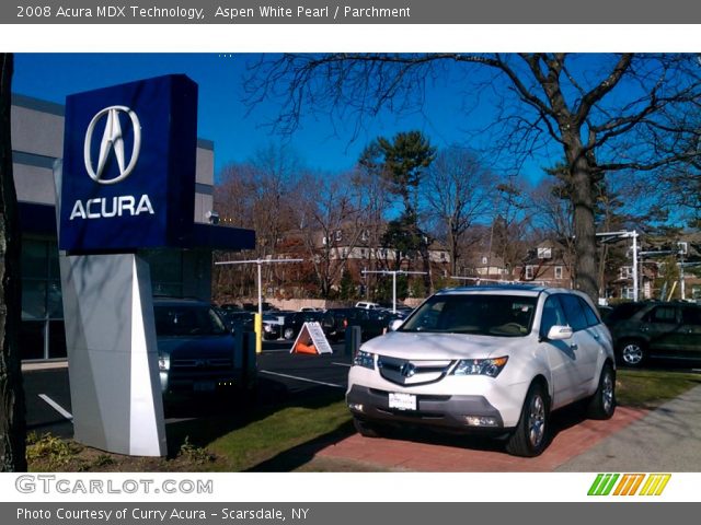 2008 Acura MDX Technology in Aspen White Pearl