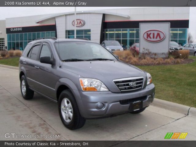 2008 Kia Sorento LX 4x4 in Alpine Gray