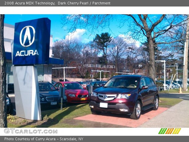 2008 Acura MDX Technology in Dark Cherry Pearl