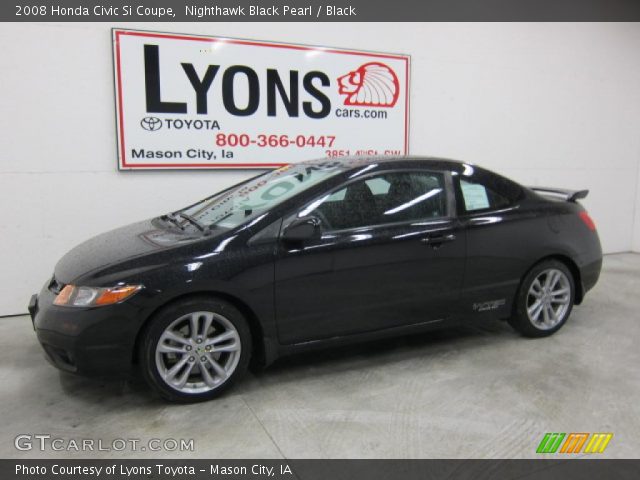 2008 Honda Civic Si Coupe in Nighthawk Black Pearl