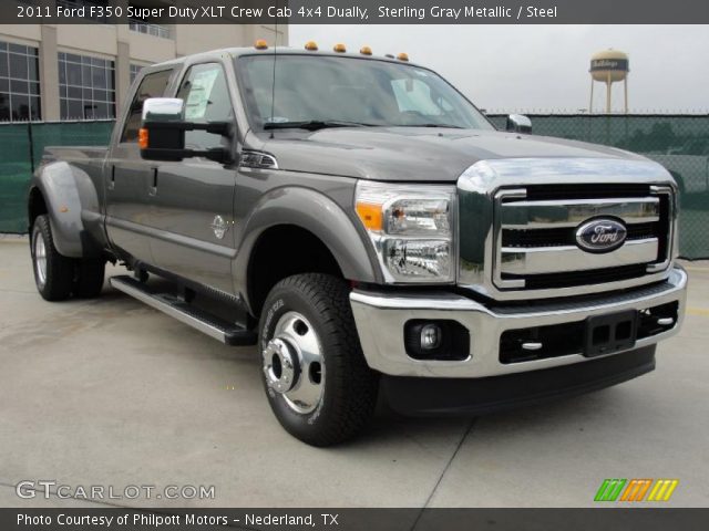 2011 Ford F350 Super Duty XLT Crew Cab 4x4 Dually in Sterling Gray Metallic