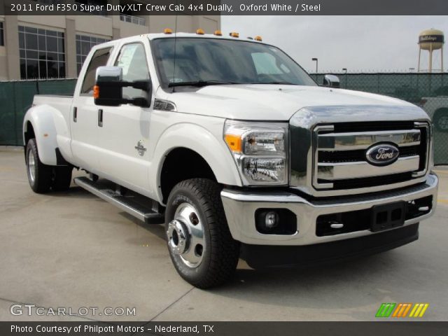 2011 Ford F350 Super Duty XLT Crew Cab 4x4 Dually in Oxford White