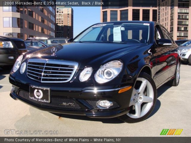 2008 Mercedes-Benz E 350 4Matic Sedan in Black