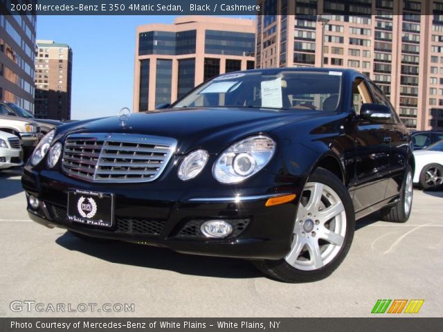 2008 Mercedes-Benz E 350 4Matic Sedan in Black