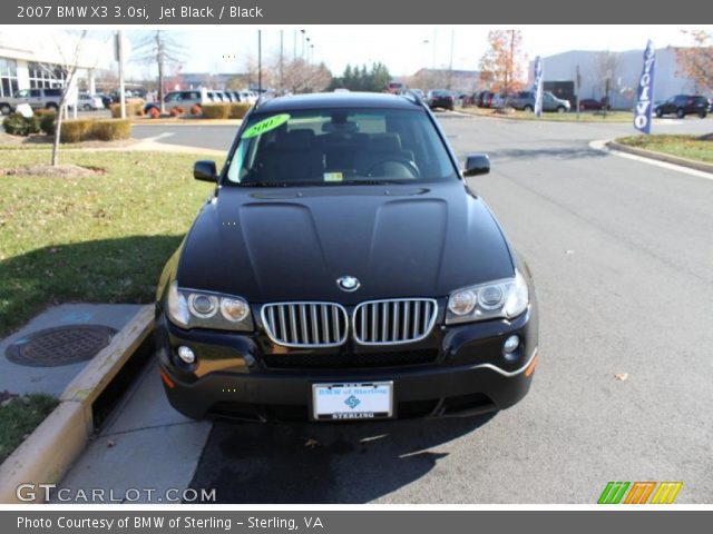 2007 BMW X3 3.0si in Jet Black