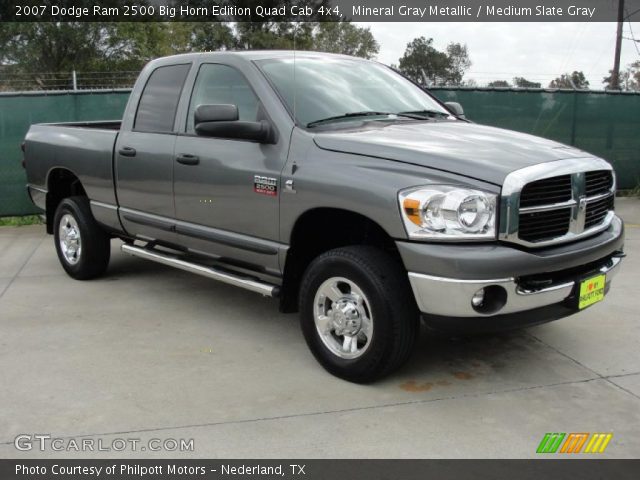 2007 Dodge Ram 2500 Big Horn Edition Quad Cab 4x4 in Mineral Gray Metallic