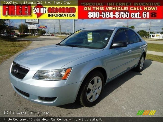 2007 Hyundai Sonata GLS in Silver Blue