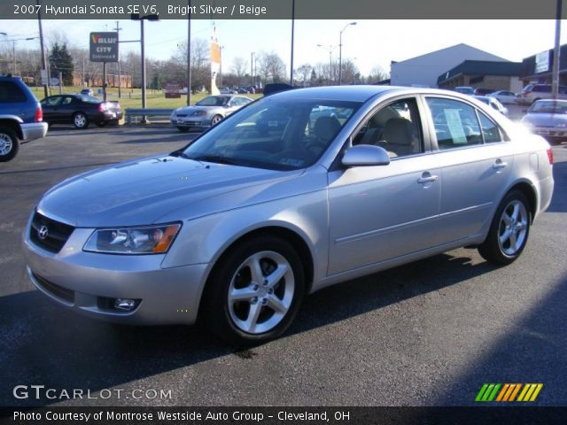 2007 Hyundai Sonata SE V6 in Bright Silver