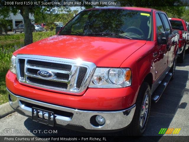 2008 Ford F150 XLT SuperCrew in Bright Red