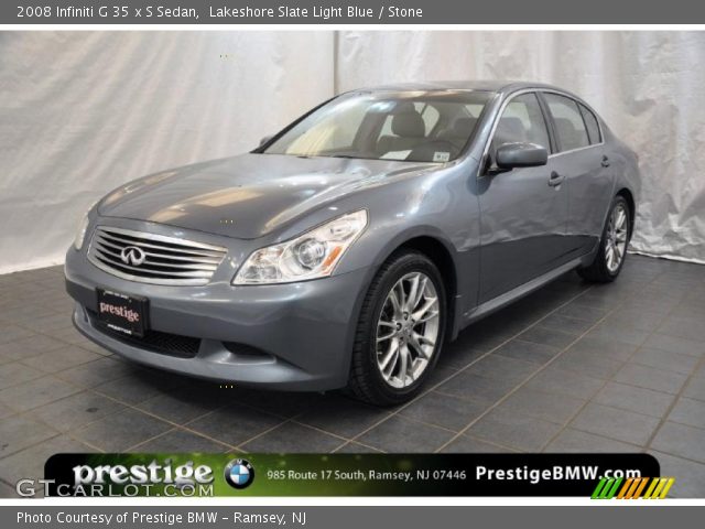 2008 Infiniti G 35 x S Sedan in Lakeshore Slate Light Blue