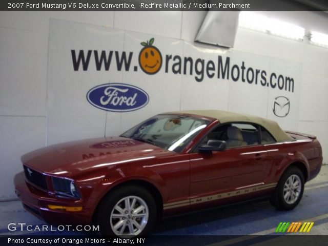 2007 Ford Mustang V6 Deluxe Convertible in Redfire Metallic