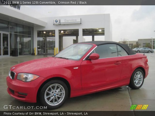 2011 BMW 1 Series 128i Convertible in Crimson Red