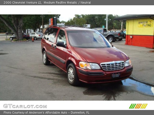 2000 Chevrolet Venture LS in Medium Redfire Metallic