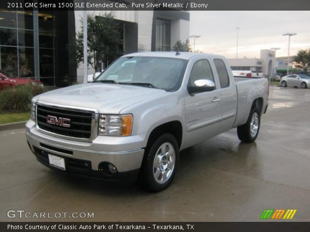 2011 GMC Sierra 1500 SLE Extended Cab in Pure Silver Metallic