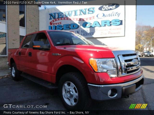 2010 Ford F150 XLT SuperCrew 4x4 in Vermillion Red