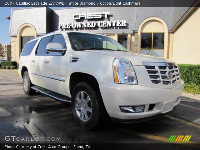 2007 Cadillac Escalade ESV AWD in White Diamond