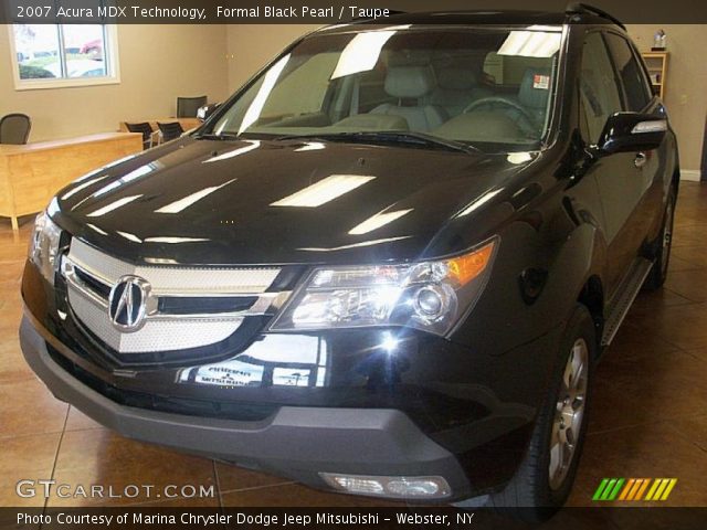 2007 Acura MDX Technology in Formal Black Pearl