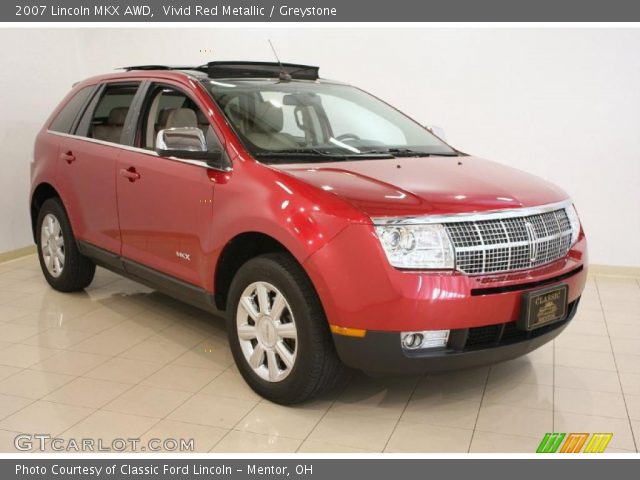 2007 Lincoln MKX AWD in Vivid Red Metallic