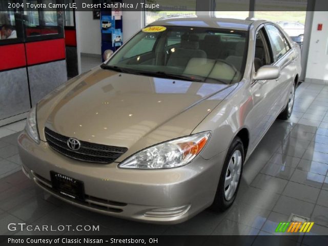 2004 Toyota Camry LE in Desert Sand Mica