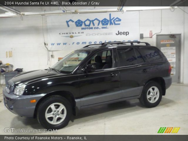 2004 Hyundai Santa Fe LX 4WD in Black Obsidian