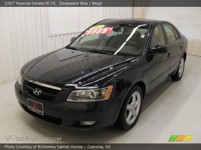 2007 Hyundai Sonata SE V6 in Deepwater Blue