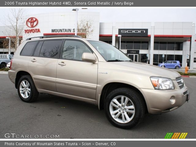2006 Toyota Highlander Hybrid 4WD in Sonora Gold Metallic